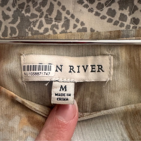 Anthropologie Moon River Ruffle Detail MIDI Skirt SZ M - Picture 5 of 5